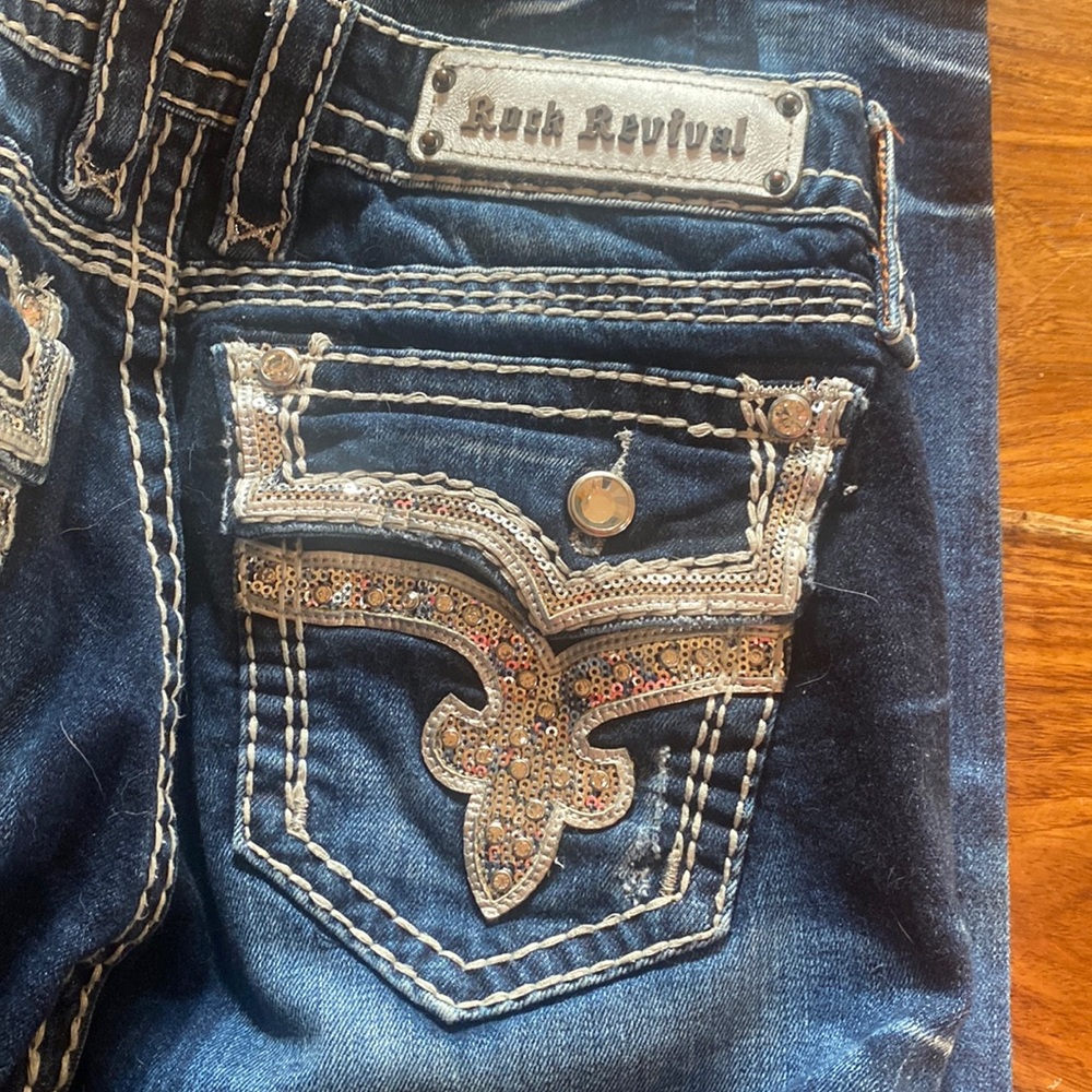 Rock revival size 30 Kai boot jeans 31” long!